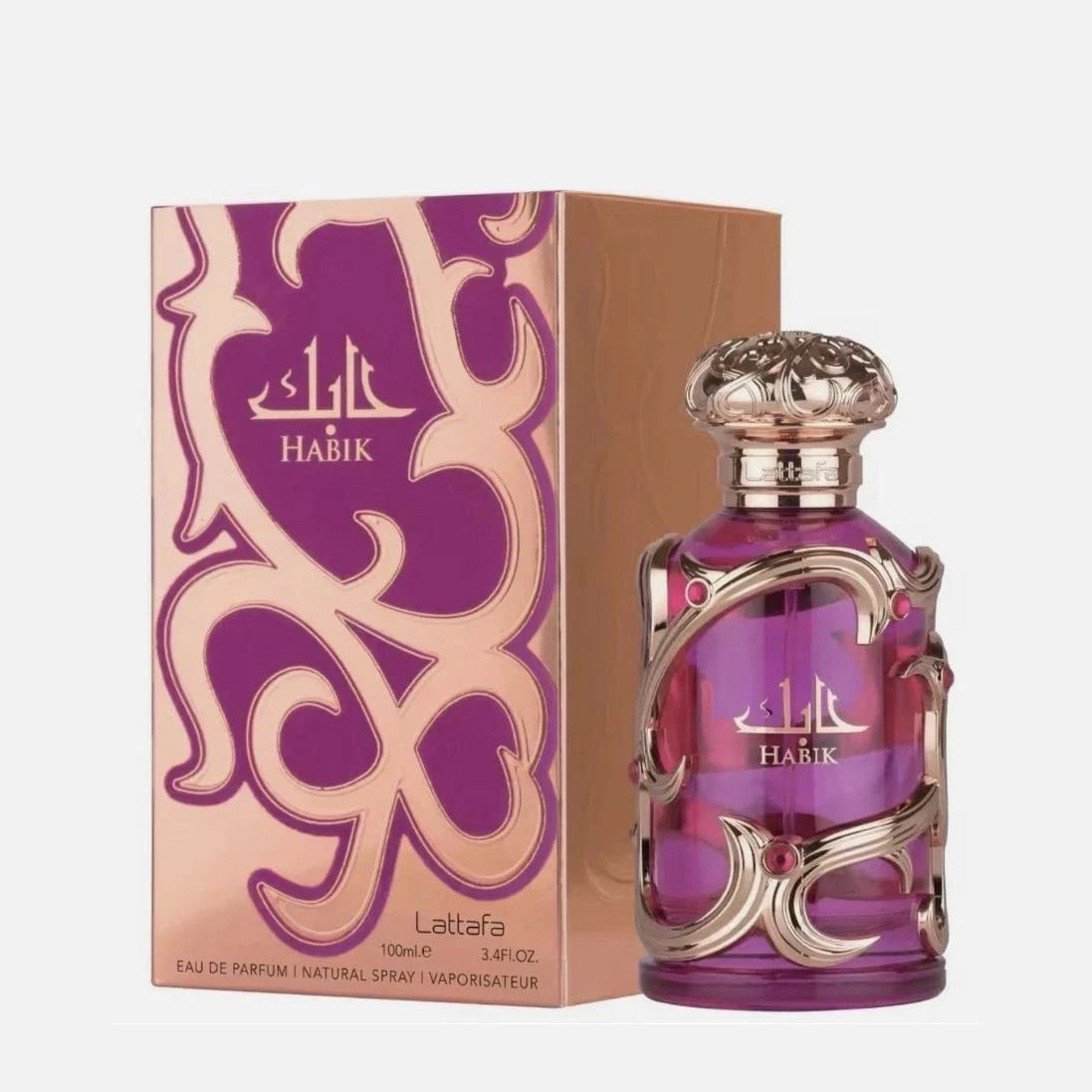 Lattafa Habik Pink Eau de Parfum 100 ml bottle