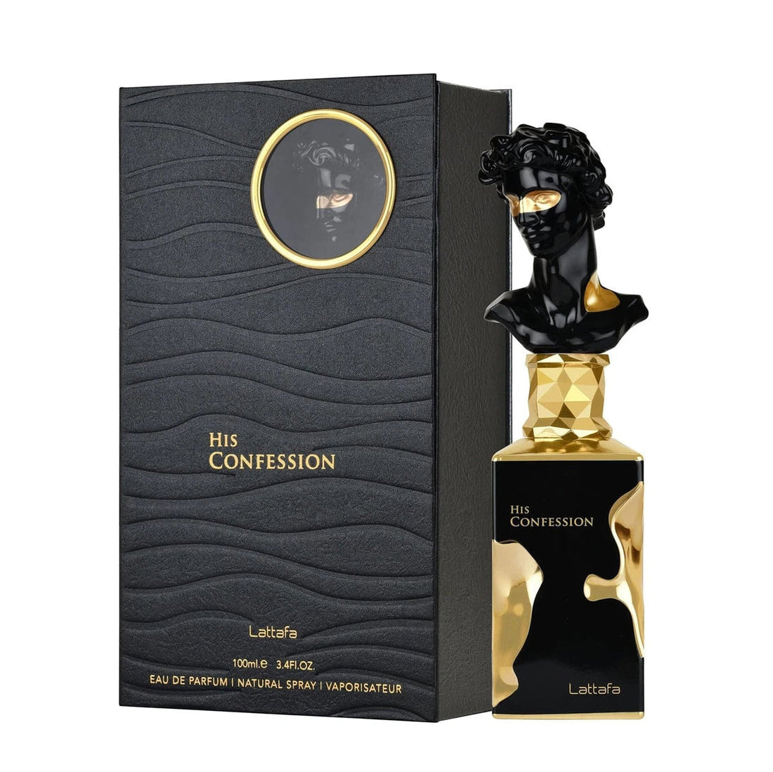 Lattafa His Confession Eau de Parfum 100 ml bottle